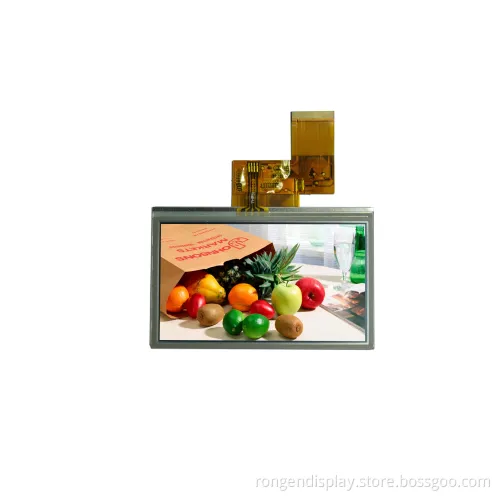4.3 Inch 24 Bits RGB TFT LCD Display with Resistive Touch Screen